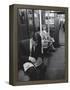 Chess Champion Bobby Fischer Working on His Moves During a Subway Ride-Carl Mydans-Framed Premier Image Canvas