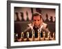 Chess Champion Gary Kasparov Training for May Rematch with Smarter Version of IBM Computer-Ted Thai-Framed Premium Photographic Print