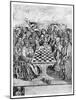 Chess: Death Checkmating a King, C1400-null-Mounted Giclee Print