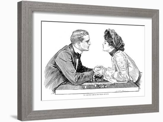 Chess Game, 1903-Charles Dana Gibson-Framed Giclee Print