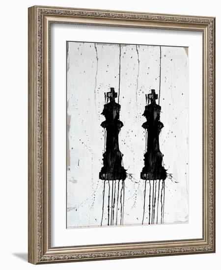 Chess Pieces I-Kent Youngstrom-Framed Art Print