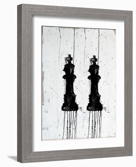 Chess Pieces I-Kent Youngstrom-Framed Art Print