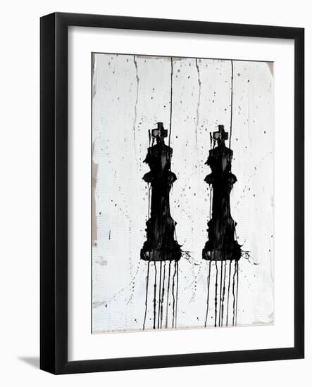 Chess Pieces I-Kent Youngstrom-Framed Art Print