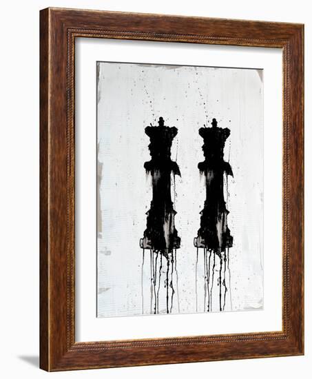Chess Pieces II-Kent Youngstrom-Framed Art Print