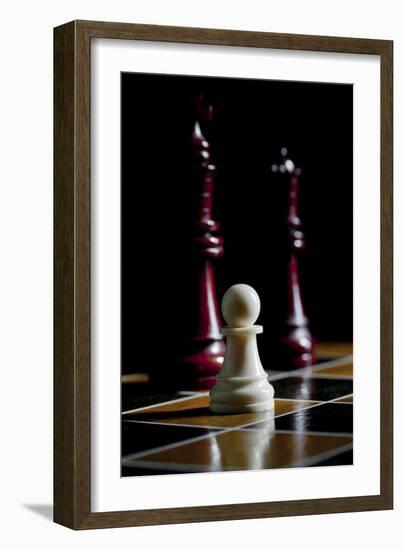 Chess Pieces-Charles Bowman-Framed Photographic Print