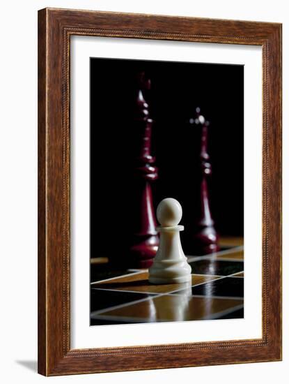 Chess Pieces-Charles Bowman-Framed Photographic Print