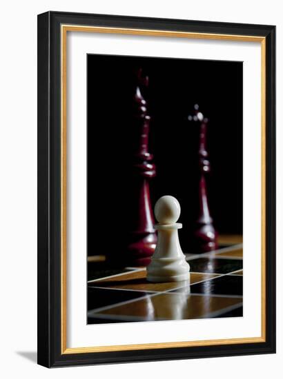 Chess Pieces-Charles Bowman-Framed Photographic Print