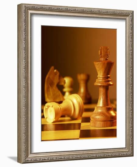 Chess Pieces-Matthias Kulka-Framed Giclee Print