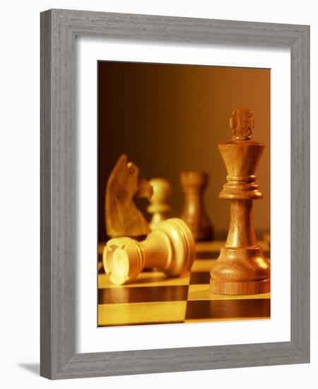 Chess Pieces-Matthias Kulka-Framed Giclee Print