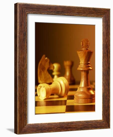 Chess Pieces-Matthias Kulka-Framed Giclee Print