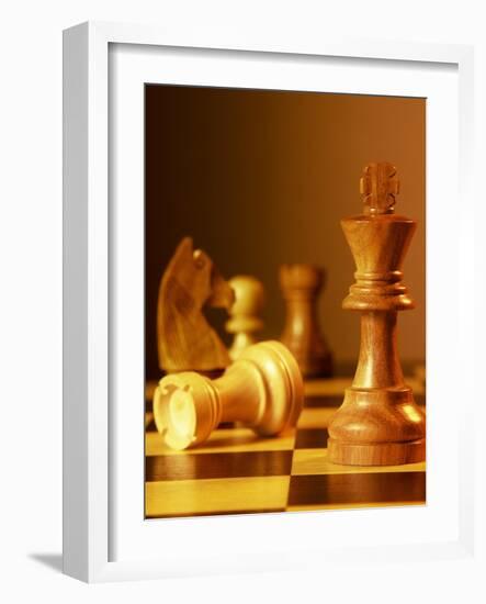 Chess Pieces-Matthias Kulka-Framed Giclee Print