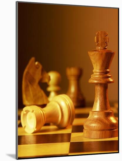 Chess Pieces-Matthias Kulka-Mounted Giclee Print