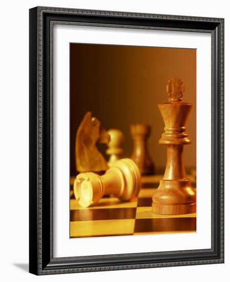 Chess Pieces-Matthias Kulka-Framed Giclee Print