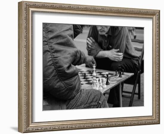 Chess Playing on Union Square, Manhattan, New York City-Sabine Jacobs-Framed Photographic Print