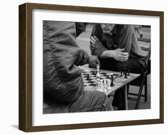 Chess Playing on Union Square, Manhattan, New York City-Sabine Jacobs-Framed Photographic Print