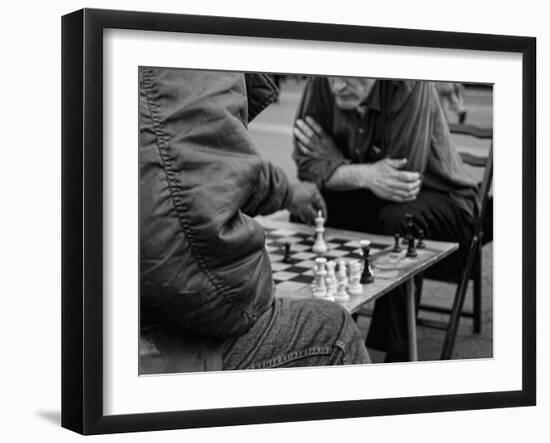 Chess Playing on Union Square, Manhattan, New York City-Sabine Jacobs-Framed Photographic Print