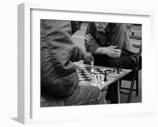 Chess Playing on Union Square, Manhattan, New York City-Sabine Jacobs-Framed Photographic Print
