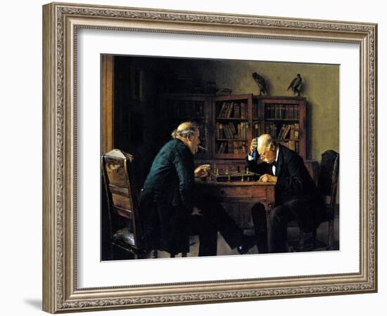 Chess Problem-Isidor Kaufmann-Framed Art Print