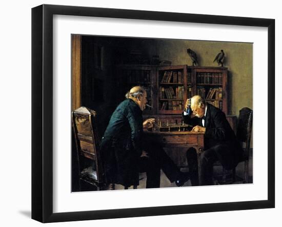 Chess Problem-Isidor Kaufmann-Framed Art Print