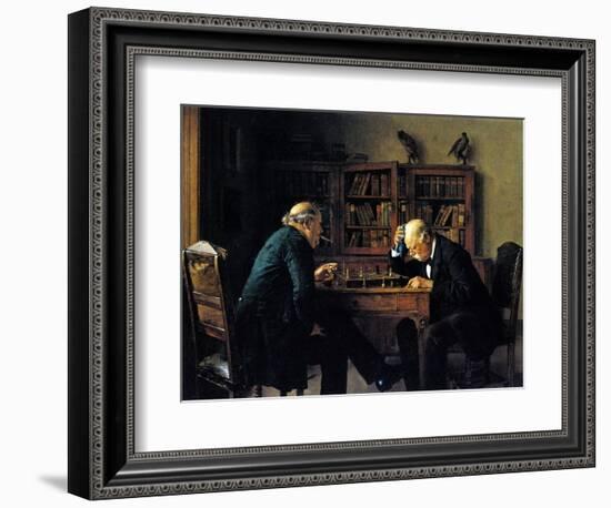 Chess Problem-Isidor Kaufmann-Framed Art Print