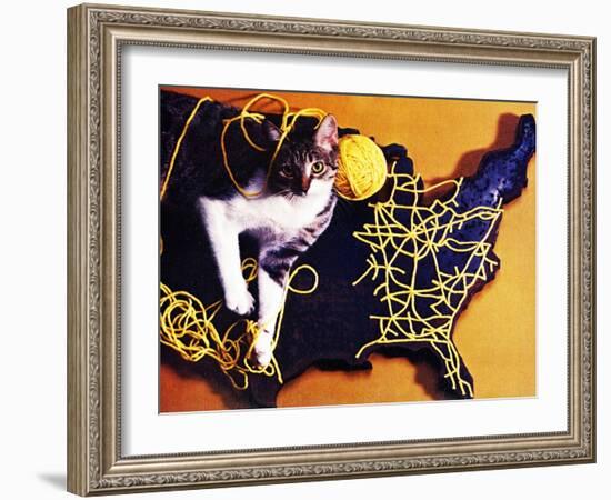 Chessie, Map Out the Tracks!-null-Framed Giclee Print