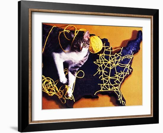 Chessie, Map Out the Tracks!-null-Framed Giclee Print