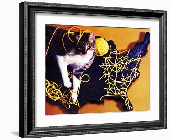 Chessie, Map Out the Tracks!-null-Framed Giclee Print