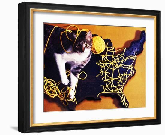 Chessie, Map Out the Tracks!-null-Framed Giclee Print