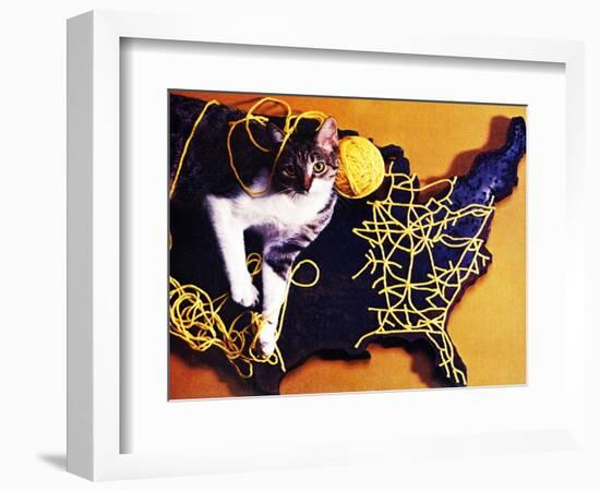 Chessie, Map Out the Tracks!-null-Framed Giclee Print