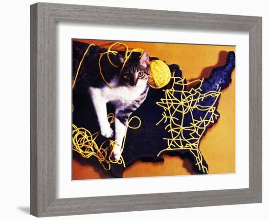 Chessie, Map Out the Tracks!-null-Framed Premium Giclee Print