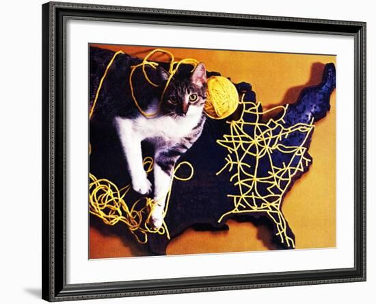 Chessie, Map Out the Tracks!-null-Framed Giclee Print