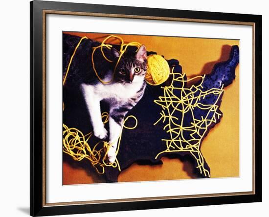 Chessie, Map Out the Tracks!-null-Framed Giclee Print