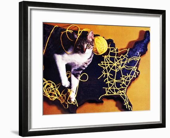 Chessie, Map Out the Tracks!-null-Framed Giclee Print
