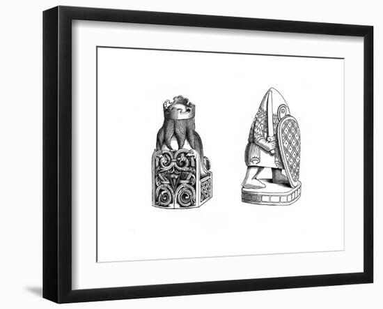 Chessmen, 12th Century-Henry Shaw-Framed Giclee Print