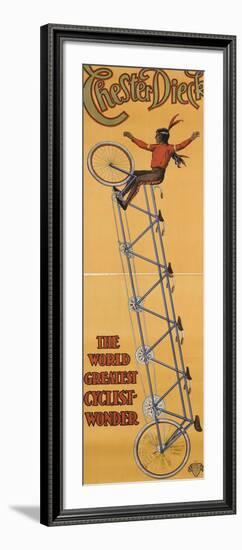 Chester Dieck, the world greatest cyclist wonder-null-Framed Giclee Print