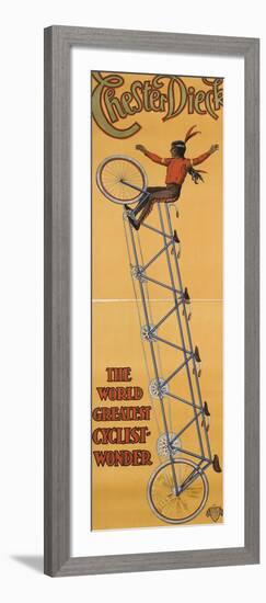 Chester Dieck, the world greatest cyclist wonder-null-Framed Giclee Print