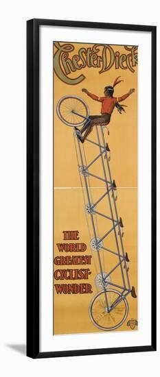 Chester Dieck, the world greatest cyclist wonder-null-Framed Giclee Print