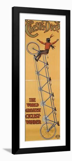 Chester Dieck, the world greatest cyclist wonder-null-Framed Giclee Print