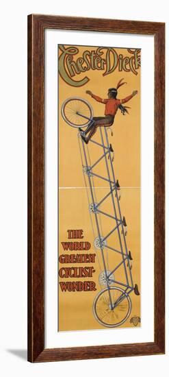 Chester Dieck, the world greatest cyclist wonder-null-Framed Giclee Print