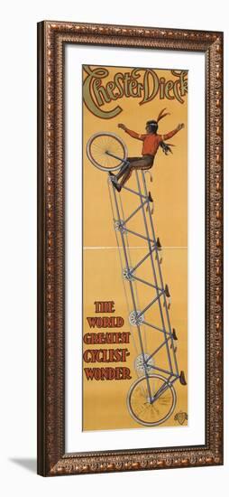 Chester Dieck, the world greatest cyclist wonder-null-Framed Giclee Print