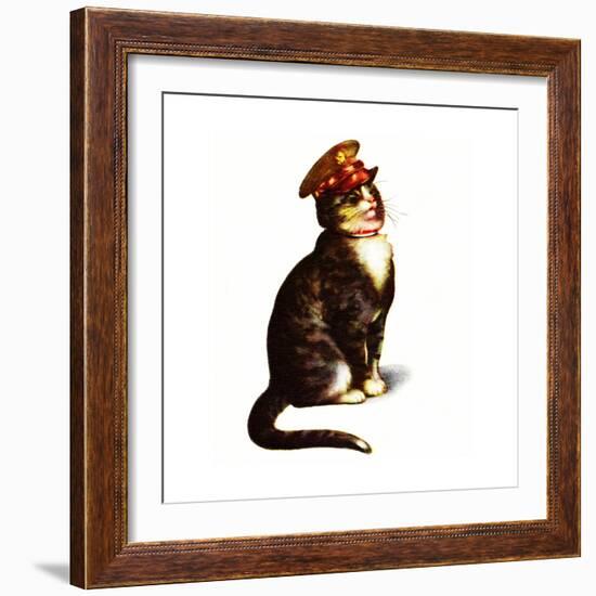 Chester Peake in Uniform-Charles Bracker-Framed Giclee Print