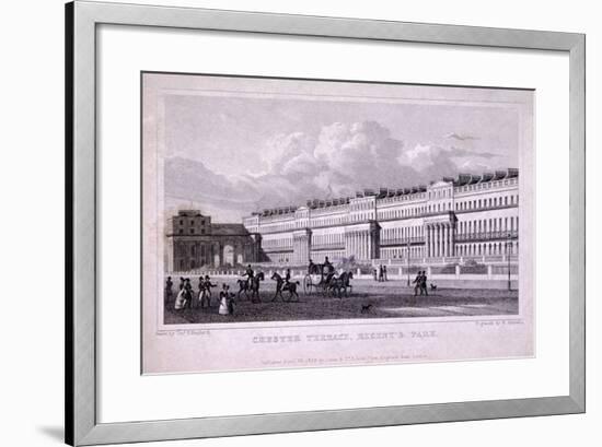 Chester Terrace, Regent's Park, Marylebone, London, 1828-Harlen Melville-Framed Giclee Print