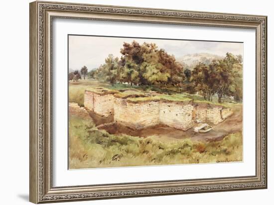 Chesters Bath House from the South West-Charles Richardson-Framed Giclee Print