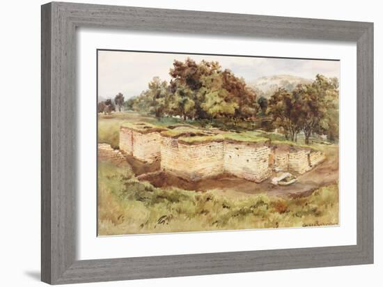 Chesters Bath House from the South West-Charles Richardson-Framed Giclee Print