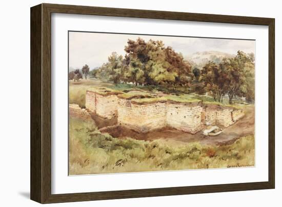 Chesters Bath House from the South West-Charles Richardson-Framed Giclee Print