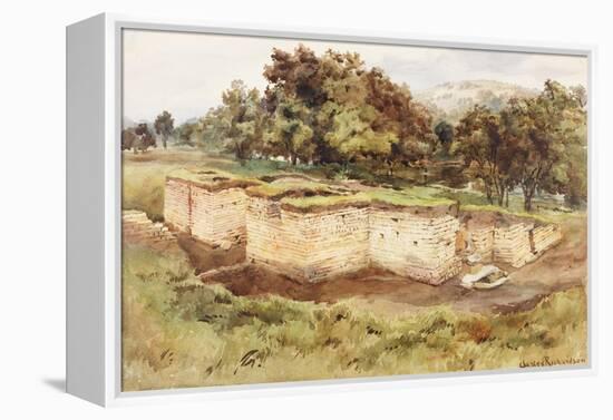 Chesters Bath House from the South West-Charles Richardson-Framed Premier Image Canvas