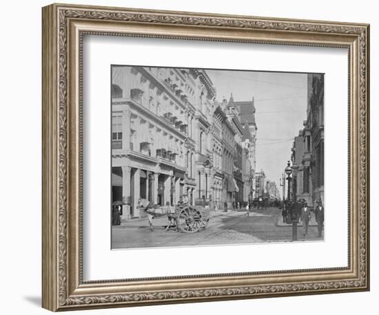 'Chestnut Street, Philadelphia', 19th century-Unknown-Framed Photographic Print