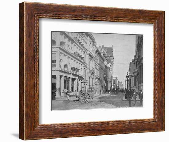 'Chestnut Street, Philadelphia', 19th century-Unknown-Framed Photographic Print