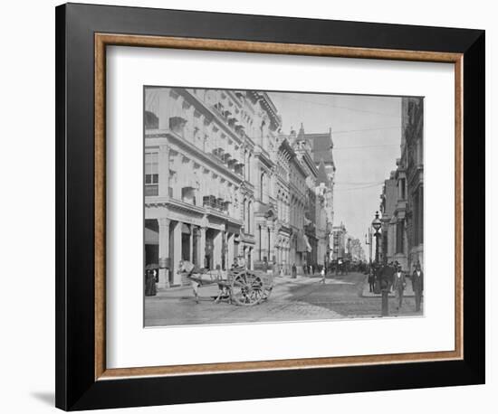 'Chestnut Street, Philadelphia', 19th century-Unknown-Framed Photographic Print