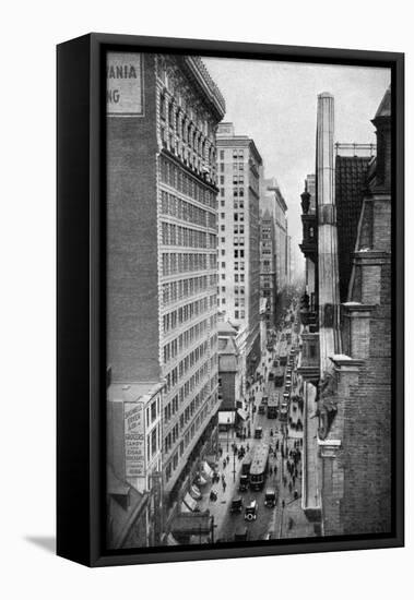 Chestnut Street, Philadelphia, Pennsylvania, USA, C1930S-Ewing Galloway-Framed Premier Image Canvas